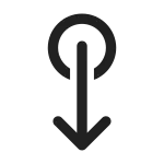 Swipe Down SVG Icon